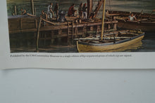 Load image into Gallery viewer, Roy Cross “Constitution in the Charles River, Boston c. 1803” – Limited Edition USS Constitution Museum Print (1979)
