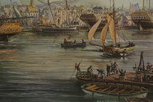 Load image into Gallery viewer, Roy Cross “Constitution in the Charles River, Boston c. 1803” – Limited Edition USS Constitution Museum Print (1979)
