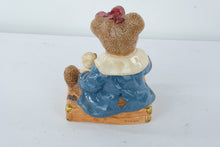 Load image into Gallery viewer, Boyd’s Bears Bailey Bear on Suitcase Cookie Jar – Bearware Pottery Works – Limited Edition
