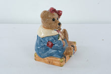 Load image into Gallery viewer, Boyd’s Bears Bailey Bear on Suitcase Cookie Jar – Bearware Pottery Works – Limited Edition
