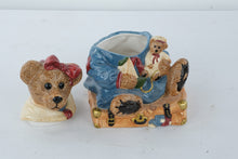 Load image into Gallery viewer, Boyd’s Bears Bailey Bear on Suitcase Cookie Jar – Bearware Pottery Works – Limited Edition
