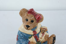 Load image into Gallery viewer, Boyd’s Bears Bailey Bear on Suitcase Cookie Jar – Bearware Pottery Works – Limited Edition

