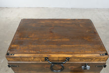 Load image into Gallery viewer, Rustic Wood Standing Cooler with Igloo Insert and Bottle Opener
