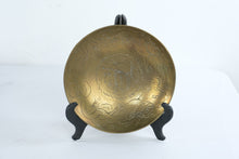 Load image into Gallery viewer, Antique Chinese Brass Dragon Bowl Hand Engraved China 10 Inch
