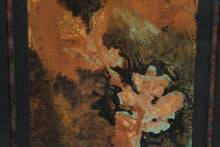 Load image into Gallery viewer, Deck The Walls Copper Leaves I Framed Abstract Botanical Print Brown Black 26x26
