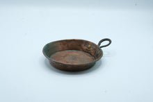 Load image into Gallery viewer, Antique French Copper Mini Au Gratin Pan Forged Iron Loop Handle Primitive Cookware
