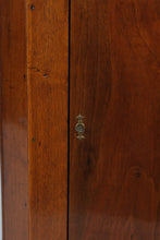 Load image into Gallery viewer, American Circa 1830 Walnut Hanging Corner Cupboard Pierced Gallery Antique
