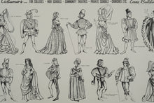 Load image into Gallery viewer, Vintage Costume History Poster – 15th Century Dress by Don Foote for Eaves Costume Co., Medieval &amp; Renaissance Reference Print
