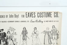 Load image into Gallery viewer, Vintage Costume History Poster – 17th Century Dress by John Boyt for Eaves Costume Co., Theatrical Reference Print
