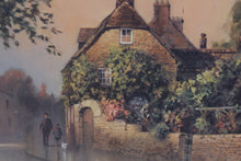 Load image into Gallery viewer, Paul Landry Cottage Reflections Framed Signed Numbered Print Gold Frame 21x21
