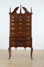 Load image into Gallery viewer, Philadelphia Style Mahogany Tallboy Dresser by Councill Craftsmen
