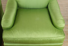 Load image into Gallery viewer, Pair of Councill Craftsmen Green Upholstered Lounge Chairs
