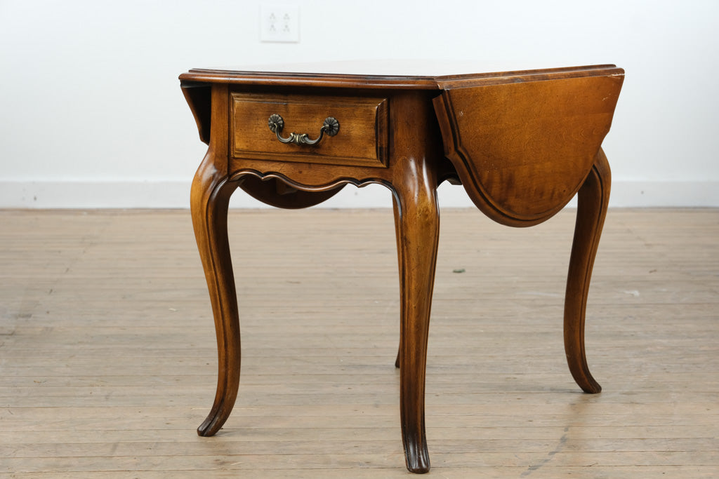 Ethan Allen Country French Pembroke Side Table – Drop Leaf Accent Table