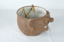 Load image into Gallery viewer, Vintage Large Stoneware Face Planter Pot Whimsical Character Head Cachepot
