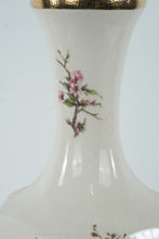 Load image into Gallery viewer, Vintage Asian Style Crackle Glaze Porcelain Vase Bird Cherry Blossom 17 Inch
