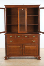 Load image into Gallery viewer, Craftique Mahogany China Cabinet Hutch Mellow Wood Finish Traditional Display Cabinet
