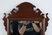Load image into Gallery viewer, Craftique Mahogany Chippendale Beveled Wall Mirror 34 Inch
