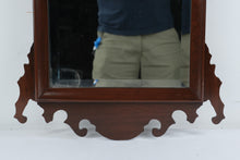 Load image into Gallery viewer, Craftique Mahogany Chippendale Beveled Wall Mirror 34 Inch

