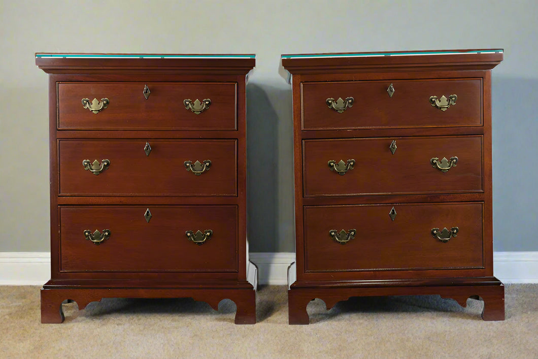 Pair of Heirloom Quality Nightstands- Craftique