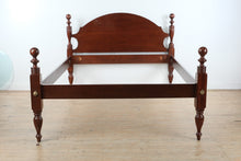 Load image into Gallery viewer, Craftique Solid Mahogany Queen Cannonball Bed Mellow Wood Finish
