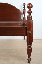 Load image into Gallery viewer, Craftique Solid Mahogany Queen Cannonball Bed Mellow Wood Finish
