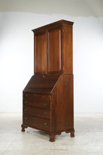 Load image into Gallery viewer, Craftique Solid Mahogany Old World Secretary Desk Bookcase Cabinet
