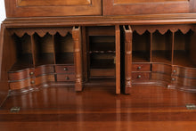 Load image into Gallery viewer, Craftique Solid Mahogany Old World Secretary Desk Bookcase Cabinet

