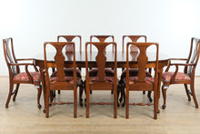 Load image into Gallery viewer, Craftique Heirloom Mahogany Dining Set- 8 Chairs &amp; 3 Leaves
