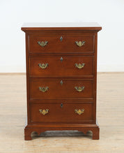 Load image into Gallery viewer, Craftique Heirloom Mahogany 4-Drawer Nightstand – MEL Finish, 32&quot; Tall
