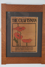 Load image into Gallery viewer, Stickley The Craftsman Poppies Mission Style Art – Quartersawn Oak Frame
