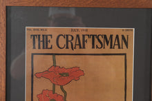 Load image into Gallery viewer, Stickley The Craftsman Poppies Mission Style Art – Quartersawn Oak Frame

