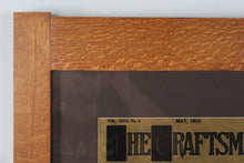 Load image into Gallery viewer, Stickley The Craftsman Lilies Mission Style Art – Quartersawn Oak Frame
