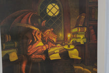 Load image into Gallery viewer, Vintage Coca Cola Hildebrandt Cramming Fantasy Dragon Campus Poster 18 x 23
