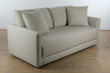 Load image into Gallery viewer, Crate and Barrel Gather Apartment Sofa in Beige Textured Upholstery
