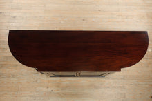 Load image into Gallery viewer, Crate &amp; Barrel Solid Cherry Rounded-End Sideboard with Open Shelf Interior
