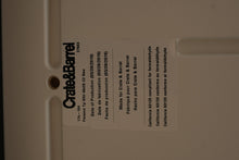 Load image into Gallery viewer, Crate and Barrel Parsons White Top Black Frame Dining Table Desk 48 x 28
