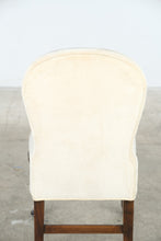 Load image into Gallery viewer, Traditional Queen Anne Style Cream Upholstered Slipper Chair with Cabriole Legs
