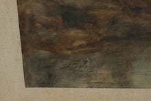 Load image into Gallery viewer, Original Signed Landscape Painting Autumn Woodland Stream Scene Framed 36.5 x 30.5
