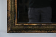 Load image into Gallery viewer, Antique-Style Bronze Beaded Wall Mirror – 26.5” x 32.5” – Made in Canada
