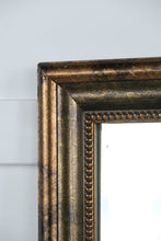 Load image into Gallery viewer, Antique-Style Bronze Beaded Wall Mirror – 26.5” x 32.5” – Made in Canada
