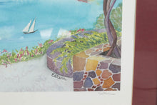 Load image into Gallery viewer, Cruz Bay Overlook Framed Watercolor
