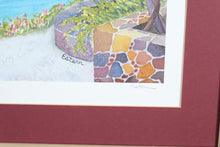 Load image into Gallery viewer, Cruz Bay Overlook – Signed Framed Watercolor Print by Estern (28&quot; x 22&quot;)
