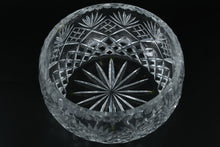 Load image into Gallery viewer, Brilliant Cut Crystal Serving Bowl • 8" Round x 4" Tall • Deep Starburst, Fan &amp; Diamond Pattern Centerpiece
