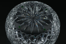 Load image into Gallery viewer, Brilliant Cut Crystal Serving Bowl • 8" Round x 4" Tall • Deep Starburst, Fan &amp; Diamond Pattern Centerpiece
