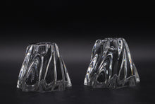 Load image into Gallery viewer, Baccarat Oreste Crystal Candle Holders Pair Signed France
