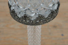 Load image into Gallery viewer, Italian Rococo Revival Style Silver Plate &amp; Crystal Champagne Cooler on Stand by William Adams for Towle, Circa 1980
