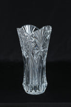 Load image into Gallery viewer, J.G. Durand Cristal d'Arques Vincennes Crystal Vase 12” Tall France Starburst Cut
