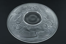 Load image into Gallery viewer, Val Saint Lambert Frosted Crystal Bowl with Birds and Waves – 12” Signed
