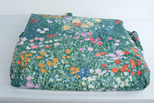Load image into Gallery viewer, Cuddledown Queen Duvet Cover Floral Garden Print Cotton Button Closure
