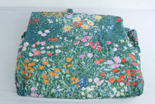 Load image into Gallery viewer, Cuddledown Queen Duvet Cover Floral Garden Print Cotton Button Closure
